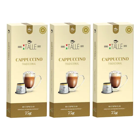 Kit 30 Capsulas Cappuccino CompatÃveis Nespresso/cafe Italle Foto 1