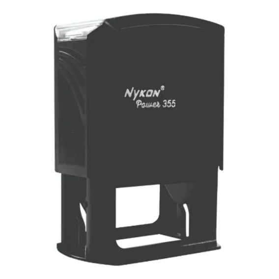 Kit 30 Carimbos Cnpj+2 Carimbos Assinatura Automáticos Nykon Tinta Preta Exterior Preto Foto 1