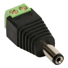 Kit 30 Conector P4 Macho Borne + 30 P4 Femea Borne Cftv Foto mini 1