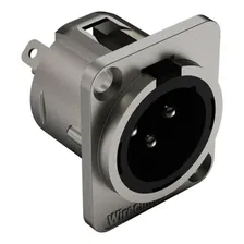 Kit 30 Conector Xlr Macho 3 Polos Wireconex Wc1033 Cor Prateado Foto mini 3