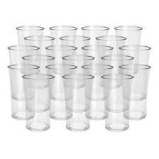 Kit 30 Copo Shot Para Dose Licor Tequila Cachaça De Acrílico Cor Transparente Foto mini  2