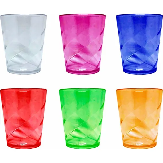 Kit 30 Copos Twister Shot Acrílico 70ml Compre Até 20 Kits! Cor VARIADOS Foto 1