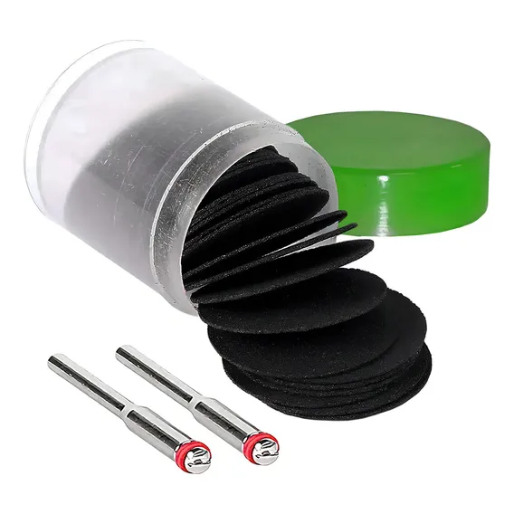 Kit 30 Disco De Corte Para Micro RetÃfica 24mm 2 Hastes 3mm Foto 1