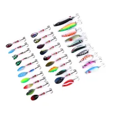 Kit 30 Iscas Artificiais Metal Vibration Spinner Bait Colher Cor Conforme As Fotos - Sku 013 Foto mini  2