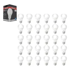 Kit 30 Lampada Pera Led Bulbo 9w E27 Branco Frio 6500k Luz Branco-frio Foto mini 4