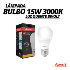 Kit 30 Lâmpada Led Bulbo 15w 3000k Branca-quente Bivolt E27 Foto mini  3