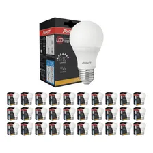 Kit 30 Lâmpada Led Bulbo 9w 3000k Branca-quente Bivolt E27 Foto mini 1