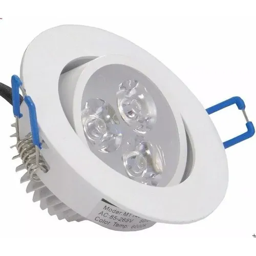 Kit 30 Lâmpadas Led 3w Spot Redondo Branco Frio 6500k Foto 1