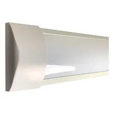 Kit 30 Luminárias Tubular Led 40w 120cm Sobrepor Slim Calha Cor Branco frio 110V/220V Foto mini 2