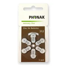 Kit 30 Pilhas Phonak P312 Aparelho Auditivo - Mercury Free Foto mini  3