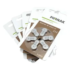 Kit 30 Pilhas Phonak P312 Aparelho Auditivo - Mercury Free Foto mini  2