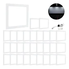 Kit 30 Plafon Painel Led 18w Embutir Quadrado Branco Frio Estrutura Branco-frio 110v/220v (bivolt) Foto  mini 1