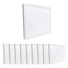 Kit 30 Plafon Sobrepor Quadrado Led 24w Painel Bivolt Estrutura Branco-frio 127/220v Foto mini 2