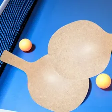 Kit 30 Raquetes Ping Pong Mdf Cru Lembrancinha Foto mini 2
