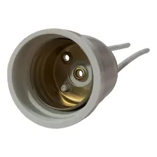 Kit 30 Soquete E27 Branco Para Lâmpada Bulbo Rabicho 2a 250v Foto mini 2