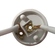 Kit 30 Soquete E27 Branco Para Lâmpada Bulbo Rabicho 2a 250v Foto mini 3