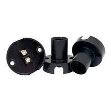 Kit 30 Soquetes E14 Preto Com Base Teto Lâmpada E-14 Bivolt Foto mini 1