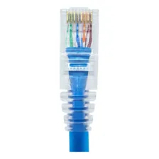 Kit 30 Unidades Patch Cord Rj45 Cat5e - 25 Cm Azul Com Capa Foto mini 2