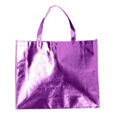 Kit 30 Unidades Sacola Laminada Brilhante Personalizada Cor Roxo Foto  mini 1