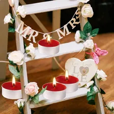 Kit 30 Velas Rechaud Decoração Romantica Vermelho Foto mini 4
