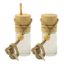Kit 30 Vidros Aromatizador Redondo Carro Cor Metade Com Furo + Metade Sem Furo Foto  mini 1