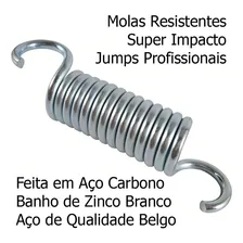 Kit 32 Molas E 16 Ganchos Jump Profissional Academia 8 Cm Foto mini  3
