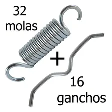 Kit 32 Molas E 16 Ganchos Jump Profissional Academia 8 Cm Foto  mini 1