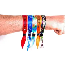 Kit 350 - Pulseiras Personalizadas De Tecido Foto mini 1