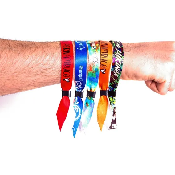 Kit 350 - Pulseiras Personalizadas De Tecido Foto 1