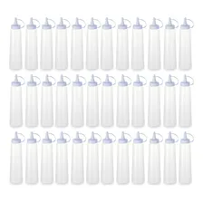Kit 36 Bisnagas Para Molhos Plástica 400ml Ketchup Mostarda Foto  mini 1