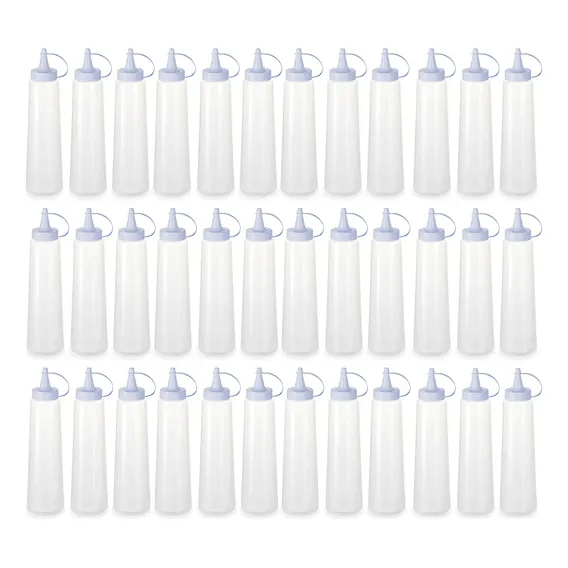Kit 36 Bisnagas Para Molhos Plástica 400ml Ketchup Mostarda Foto 1