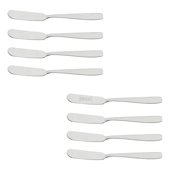 Kit 36 Espátulas Geleia Manteiga Patê Pão Inox Tramontina Cor Aço Inox Foto 1