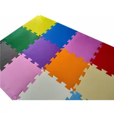 Kit 36 Tapetes Infantil Emborrachado 50x50 20mm Tatame Eva Foto mini  2