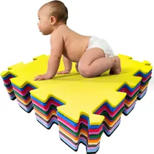 Kit 36 Tapetes Infantil Emborrachado 50x50 20mm Tatame Eva Foto  mini 1