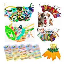 Kit 367 Gravatas Adesivos Pascoa Pet Stickers Banho E Tosa Foto  mini 1