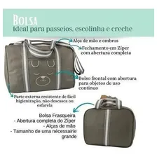 Kit 3pçs Bolsa Maternidade Bolsa + Frasqueira E Trocador Foto mini 4