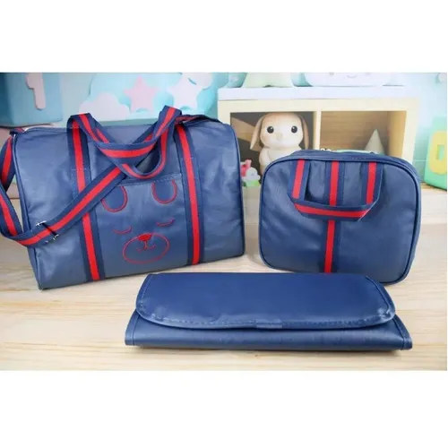Kit 3pçs Bolsa Maternidade Bolsa + Frasqueira E Trocador Foto 1