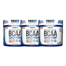 Kit 3x Bcaa 6:1:1 Em Pó Super Pump Pote 300g - Profit Labs Sabor Limão Foto mini 1