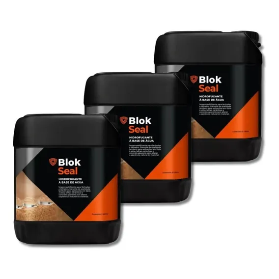Kit 3x Blokseal Fachada Impermeabilizante Hidrofugante 5l Foto 1