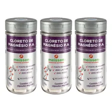 Kit 3x Cloreto De Magnésio P.a. 500mg (3x 120cáps) - Meissen Foto mini 1