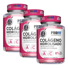 Kit 3x Colágeno Hidrolisado C/ Betacaroteno + Vit C Sabor Sem Sabor Foto mini 3