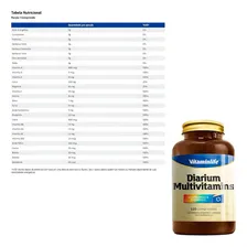 Kit 3x Diarium Multivitamínico 120 Cápsulas Vitaminlife Sabor Sem Sabor Foto mini  3