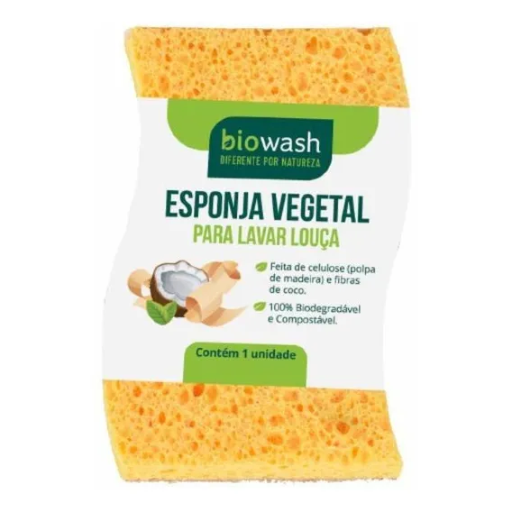 Kit 3x: Esponja Vegetal Biowash Foto 1