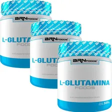 Kit 3x Glutamina 300g Sabor Natural Foto mini 1