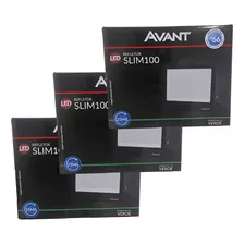 Kit 3x Refletor Slim Avant 100w Luz Cor Verde Bivolt Foto  mini 1