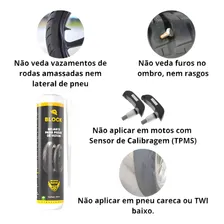 Kit 3x Selante Blindagem Selante Para Pneu Moto Block Moto Foto mini  3