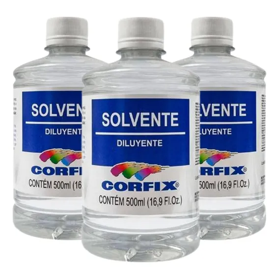 Kit 3x Solvente 500ml Corfix Foto 1