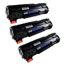 Kit 3x Toner 285a CompatÃvel Ce285a 285 85a P-1109w 1102w Tinta Preto Foto mini 1