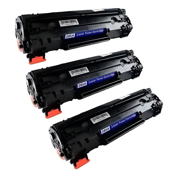 Kit 3x Toner 285a CompatÃvel Ce285a 285 85a P-1109w 1102w Tinta Preto Foto 1
