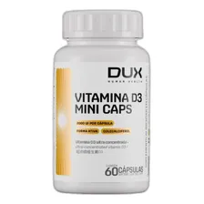 Kit 3x Vitamina D3 Colecalciferol 2000 Ui 60 Caps - Dux Sabor Sem Sabor Foto mini  2